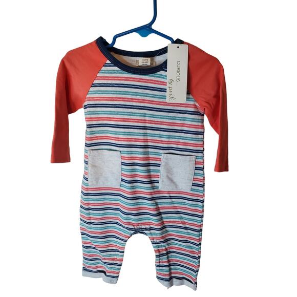 Curious By Peek One Piece 6-9 Months Baby Body Outfit, NWT - Picture 1 of 6